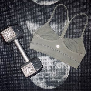 SOLD - Lululemon Grey Sage Flow Y Bra
